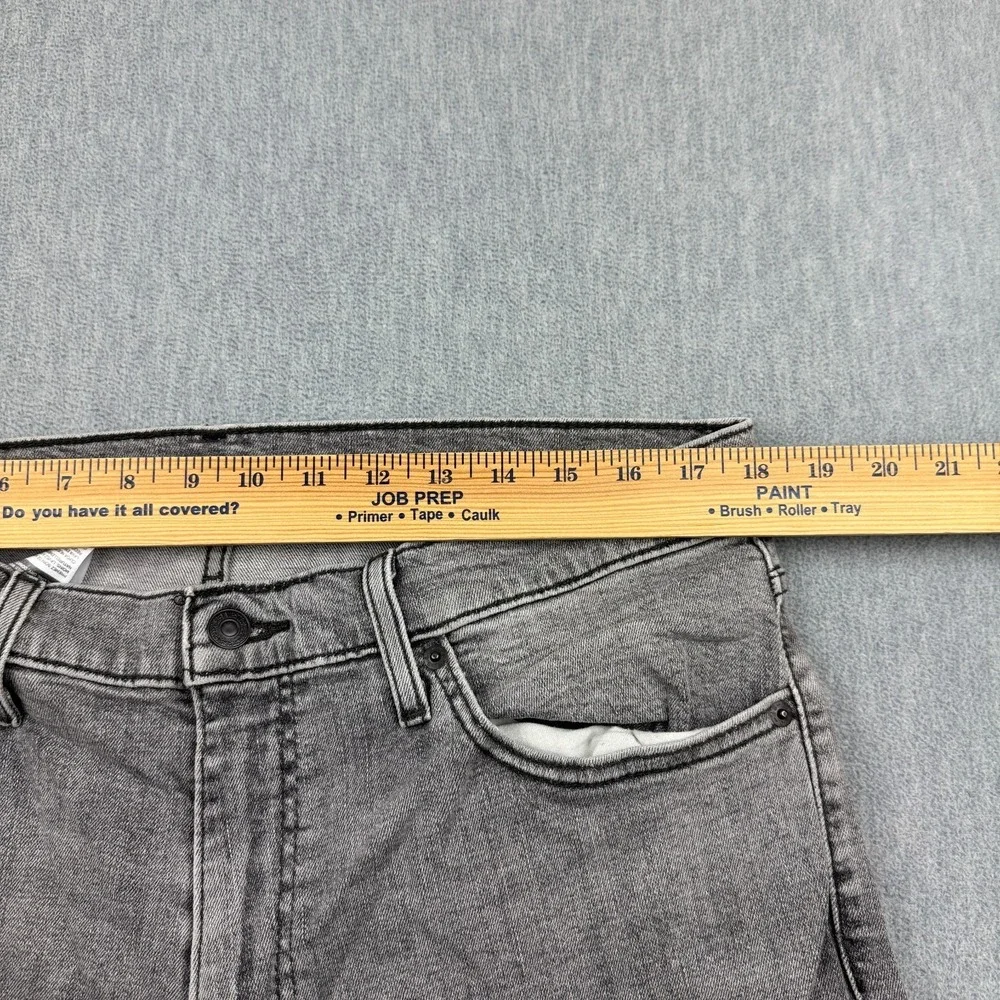 Levis 511 Jeans Mens 36x30 Gray Slim Fit Utility Straight Denim Pants Workwear